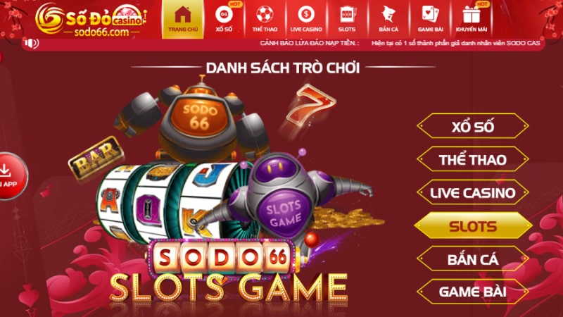 Sảnh Slot game vô cùng hấp dẫn